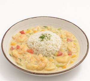 Shrimp Alfredo Rice Bowl