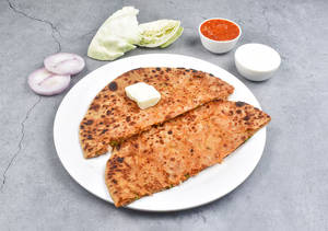 Onion paratha and sabji