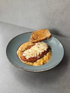 CREAMY MACARONI CHICKEN PARMIGIANA