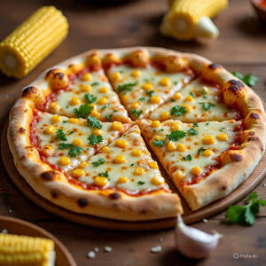 Tandoori corn pizza
