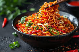 Veg sezwan noodles