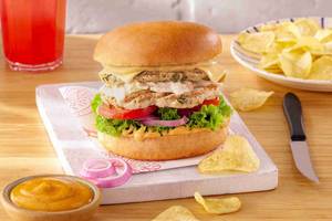 Chicken Smash Double Whammy Burger