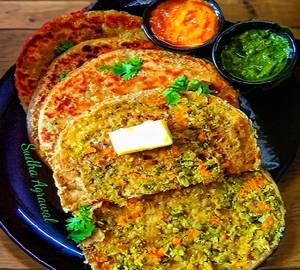 Methi matar paratha
