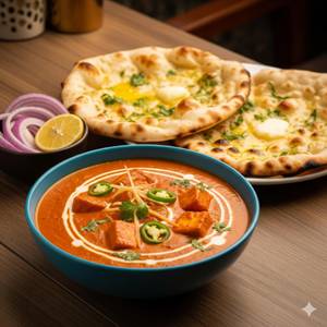 Butter Paneer Masala with 2 Butter Naan