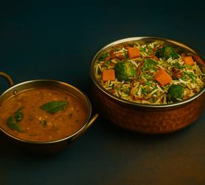 Hyderabadi Biryani with Mint Raita