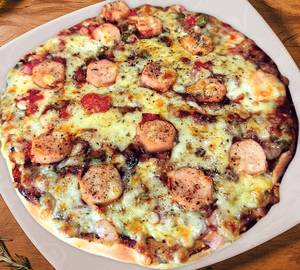 Bbq grill chicken sausage pizza 8inc