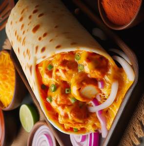 Double Cheesy Jalapeno Chicken 'n' Double Egg Roll