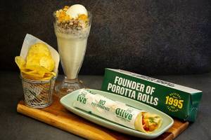 Veg Pocket Friendly Wrap With Chips And Beverage
