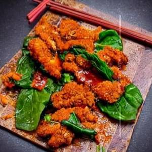 Crispy Spinach Chicken