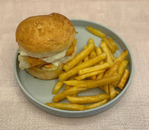 Paneer Burger & Fries