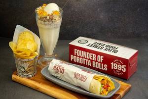 Chicken Pocket Friendly Wrap With Chips And Beverage