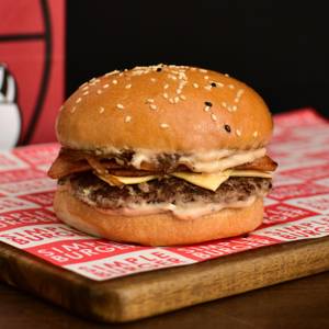 Bacon Lamb Smash Burger