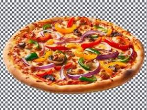 Onion capsicum pizza