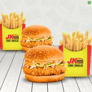 2 Big Crunch Burger + 2 Fries