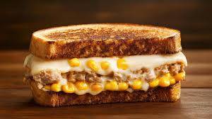 Cheese corn sandwich