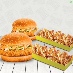2 Big Crunch Burger + 2 Peri Peri Loaded Fries