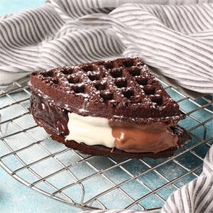 Belgian Chocolate Waffle with Honey