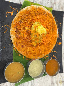 Open Butter Masala Dosa