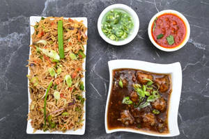 Fried Rice With Manchurian