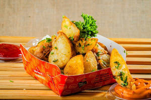 Lemon Garlic Potato Wedges