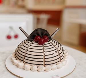 Dark Chocolate Half Dome Cake 450 Gm