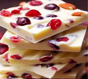 white Chocolate fruit and Nuts