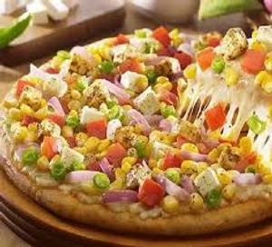 Golden corn pizza