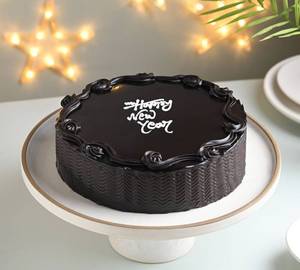 New year choco truffle cake