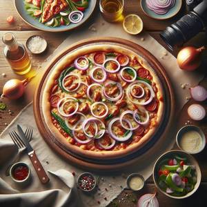 Mix veg cheese pizza