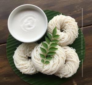 Idiyappam with coconut milk