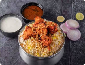 Murgh Tikka Dum Biryani