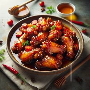 Spicy Chicken Wings With Honey