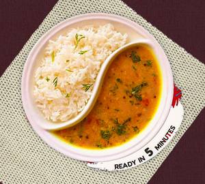 Dal tadka with rice