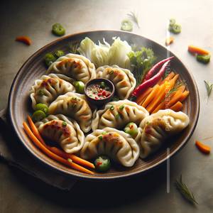 Veg Momos(5 Piece) 