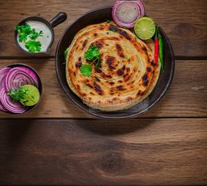 Laccha paratha with curd