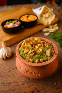 Lehsuni Corn Palak Khichdi