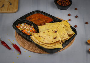 Brown Chana Masala 3 Multigrain Wheat  Phulka