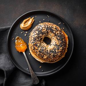 Peanut Butter & Marmalade Bagel