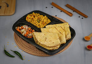 Egg Bhurji With 3 Multigrain Phulka