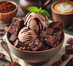 Mocha Brownie Fudge Ice Cream