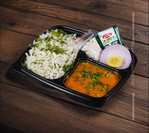 Sweet Kathiyawadi Dal + Rice