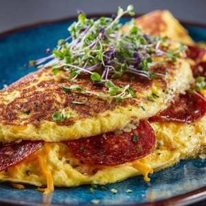 Pepperoni & Cheese Gourmet Omelette