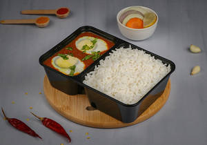 Egg Curry Healthy Rice Bowl