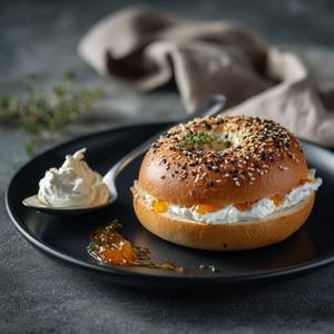 Cheese & Marmalade Bagel