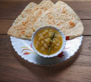 Paratha with simple aloo sabzi