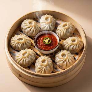 Veg Steamed Momos 10 pcs