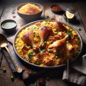 Chicken Hyderabadi Dum Biryani