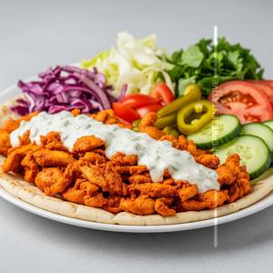 Piri piri shawarma plate
