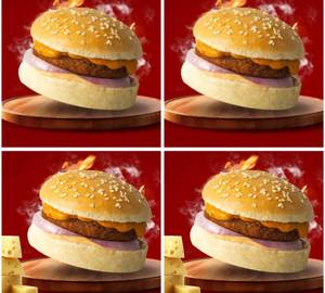 2 BBQ burger + 2 veg burger