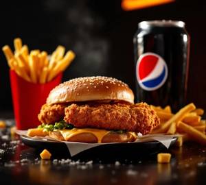 Veggie Aloo Burger Meal